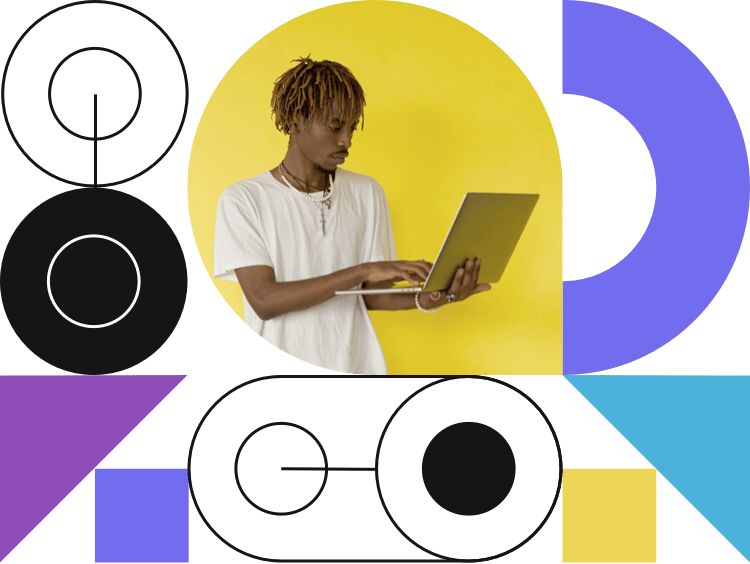 illustration of a remote worker